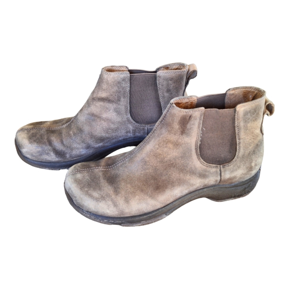 Dansko Kipling Women's Brown Distressed Leather Pull On Ankle Boots EU size 38